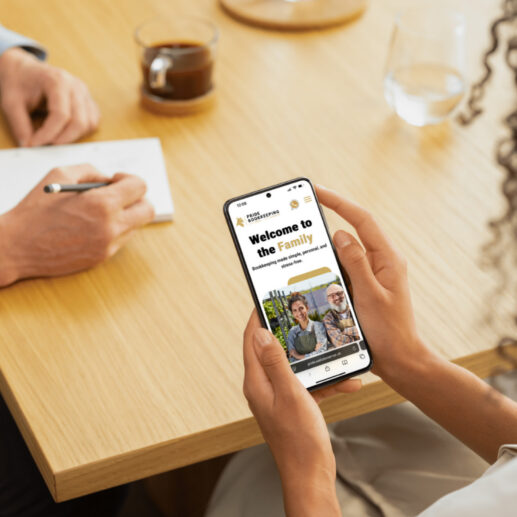 Photo of someone using a smartphone.